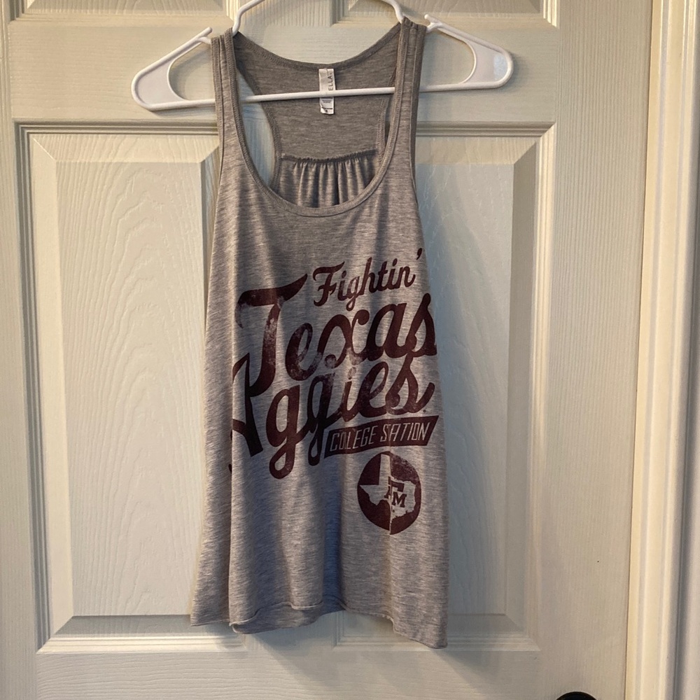 Gray Texas Aggies Tank Top
